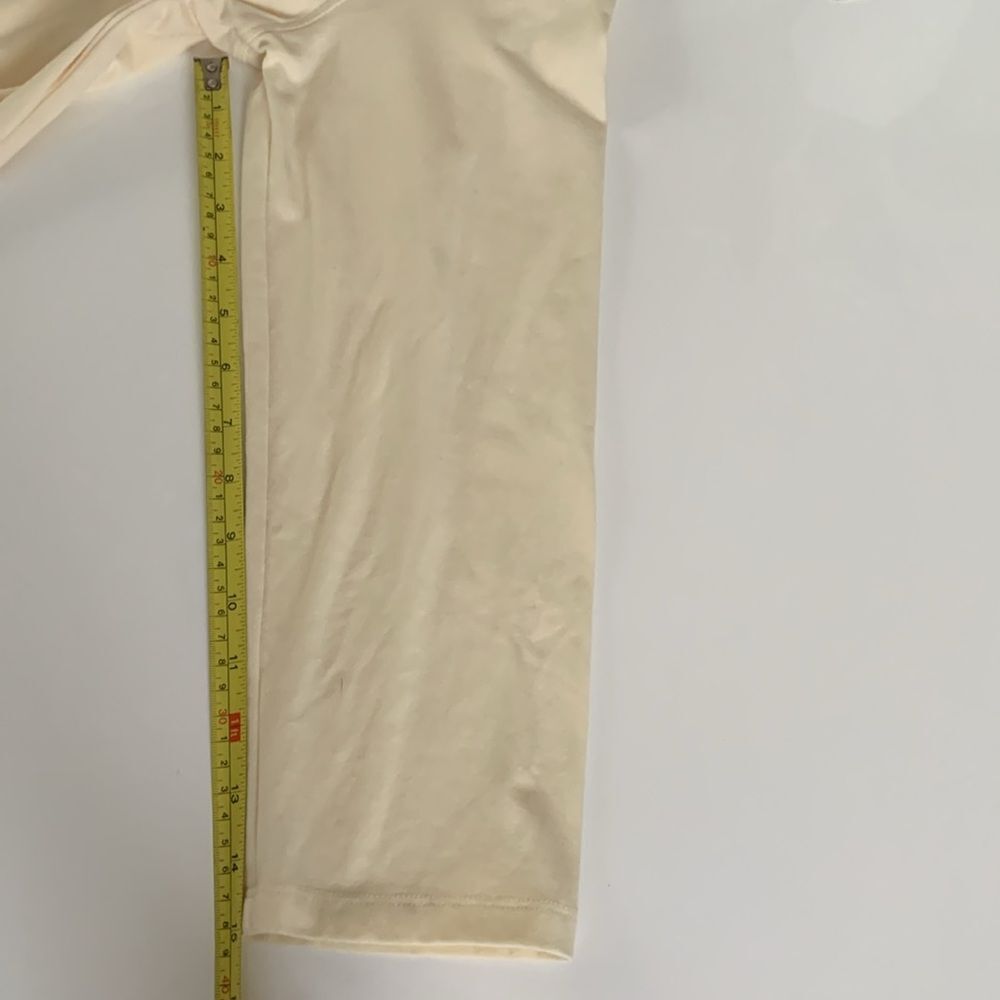 Calessa Embroidered Cream Women's Top Tunic V-Neck Long Sleeve Size L - Picture 5 of 11